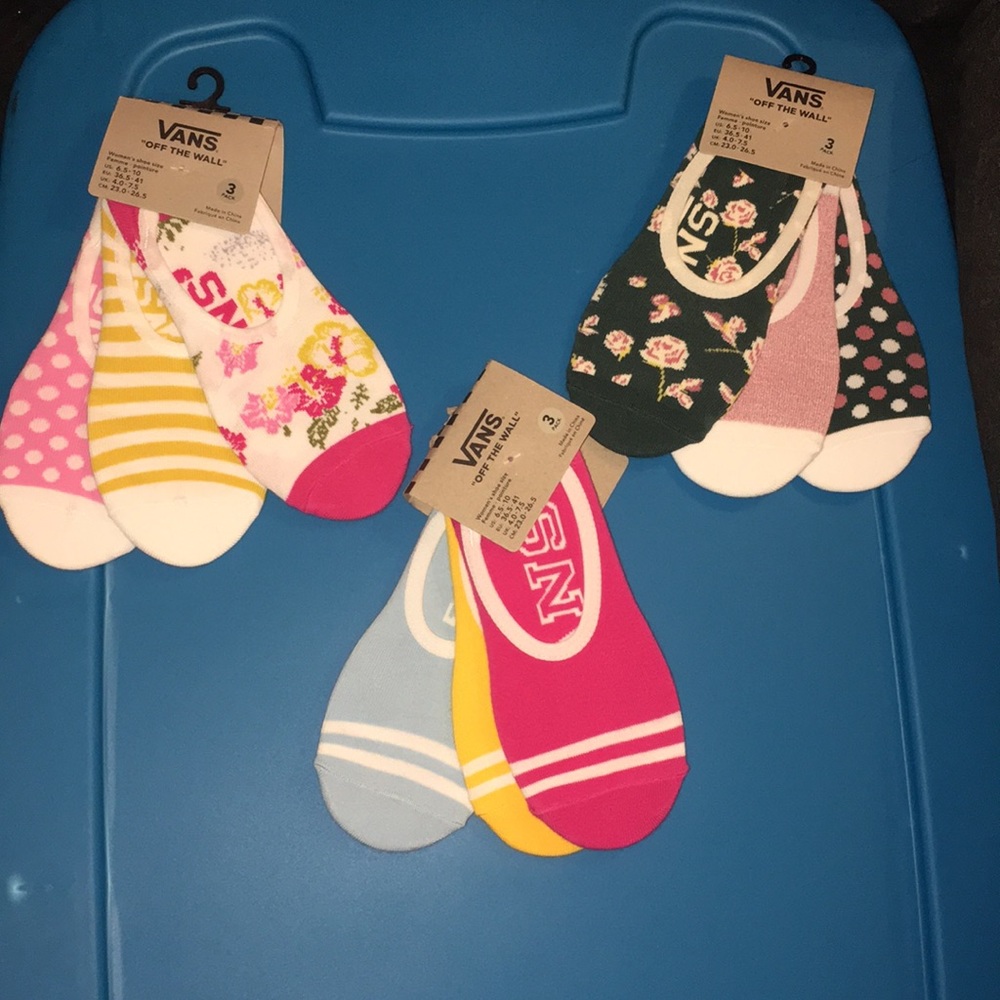 NWT, vans socks, 9 pairs total
